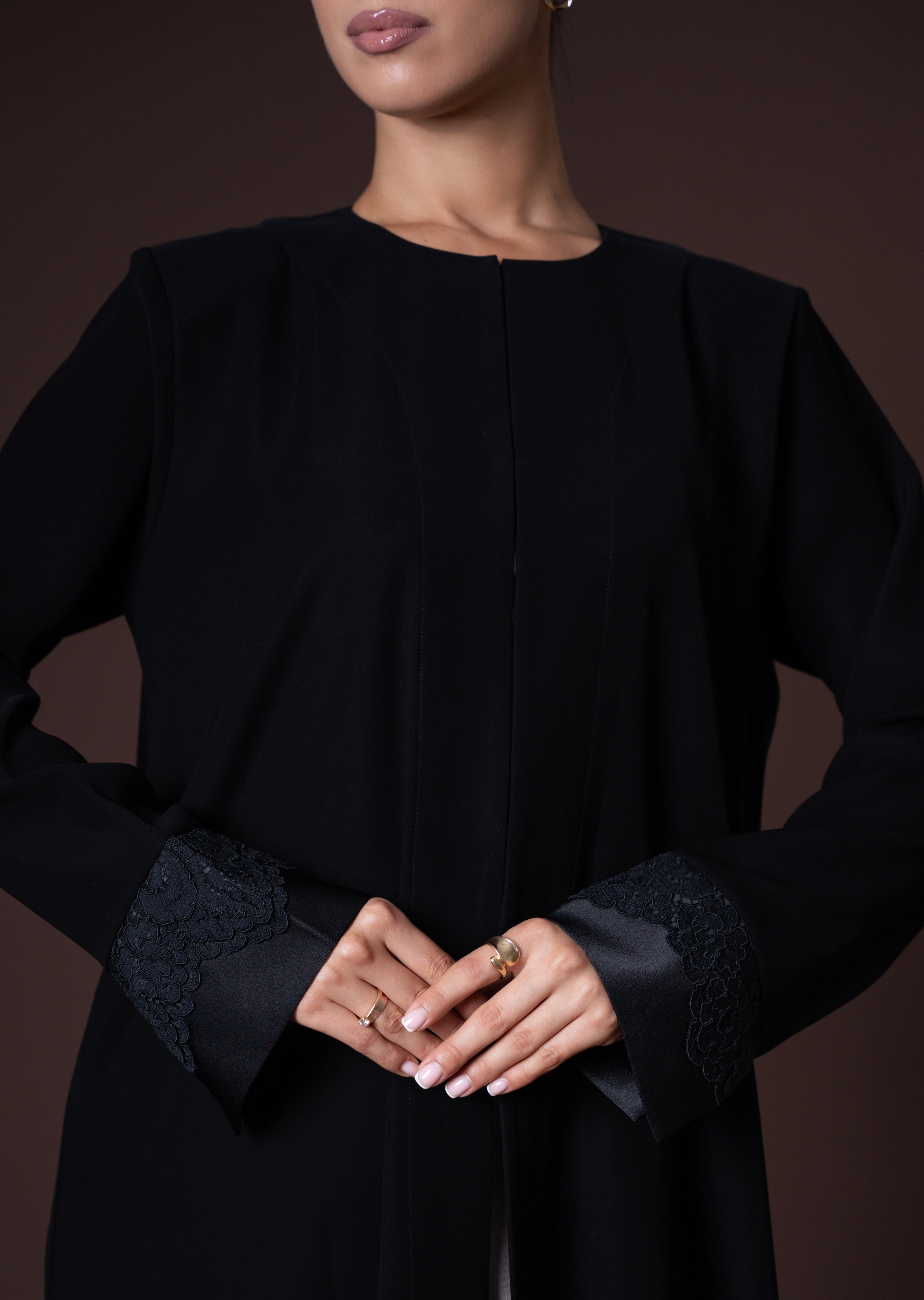 Lace Cuff Abaya