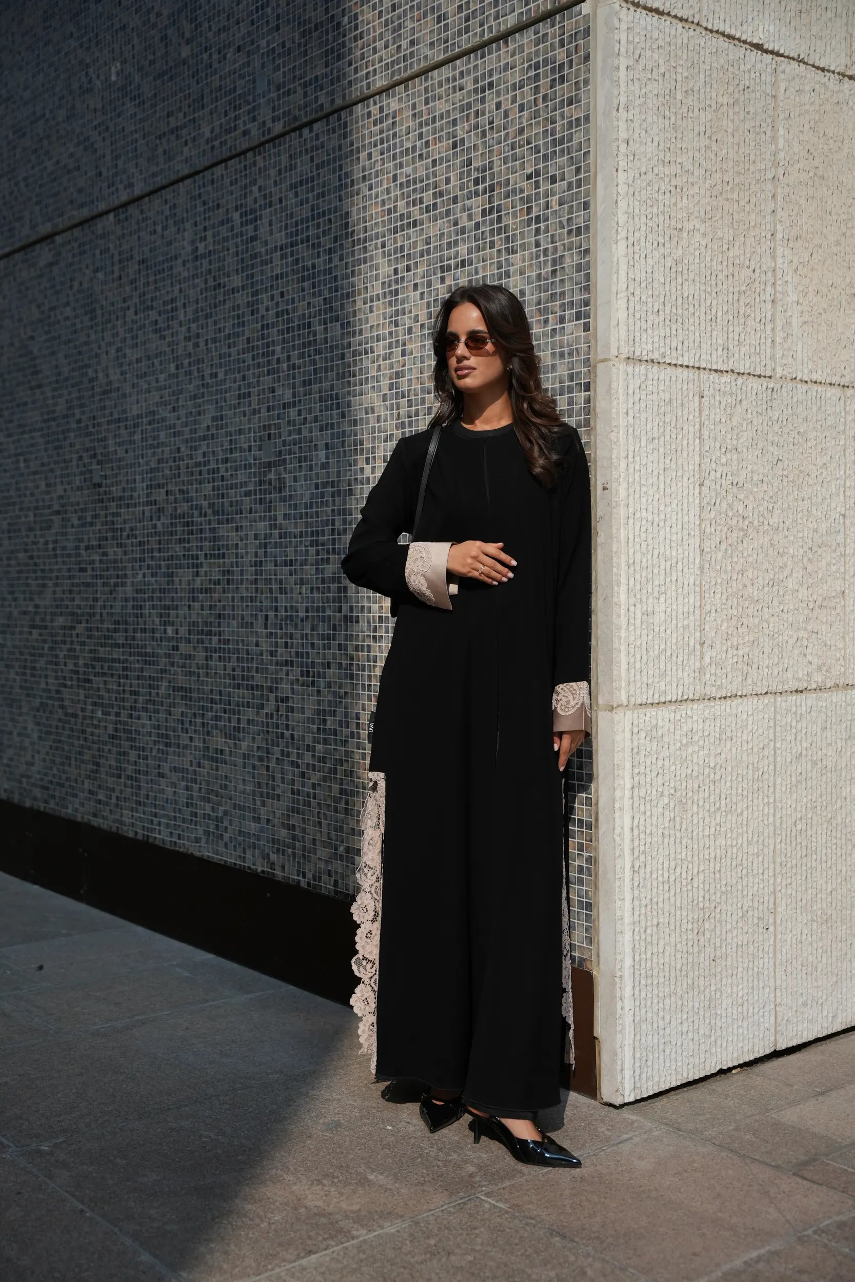 Lace Cuff Abaya