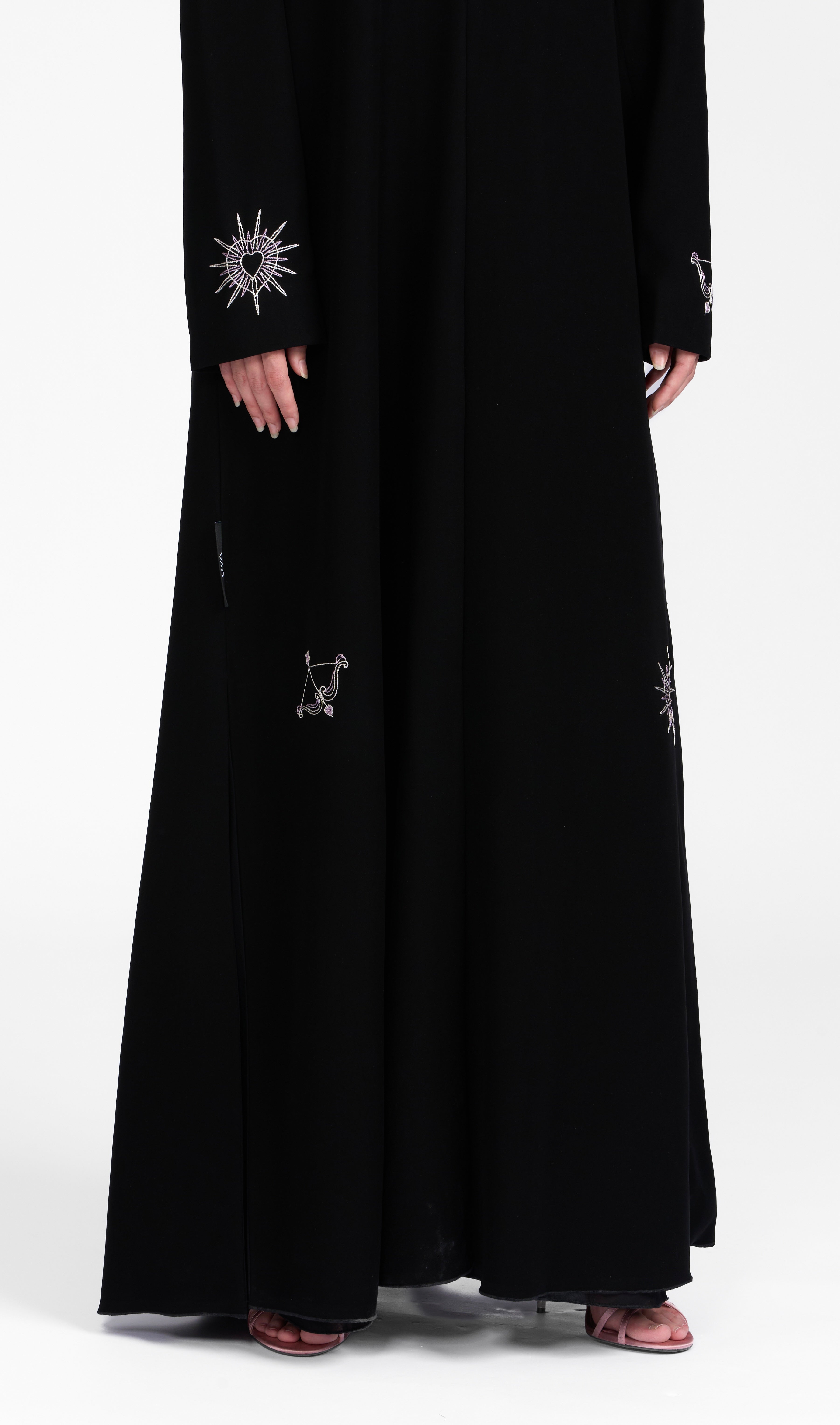 Classic Black Embroidered Abaya