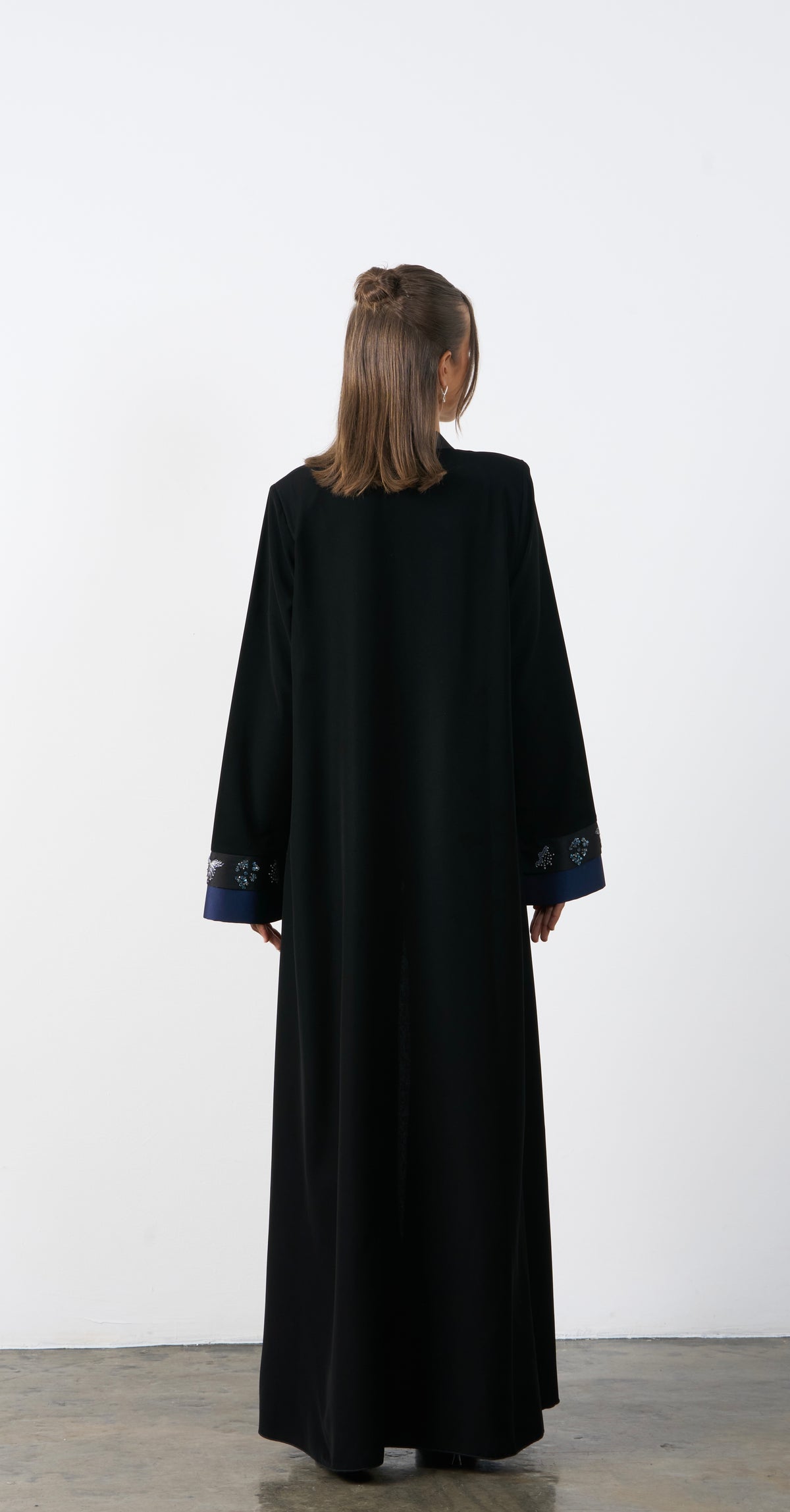 Embroidered Cuff Abaya