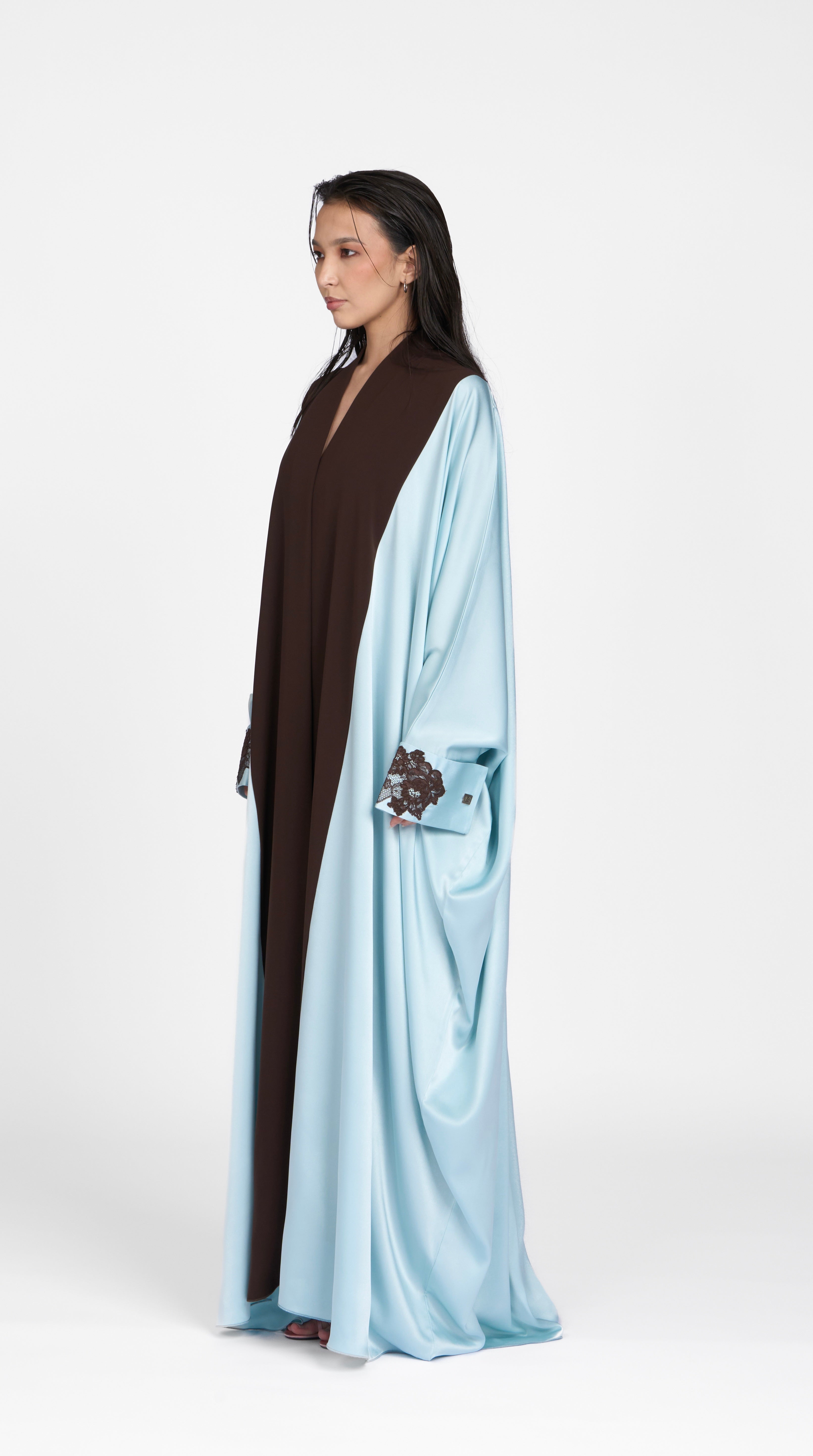 Sky Silk Bisht Abaya