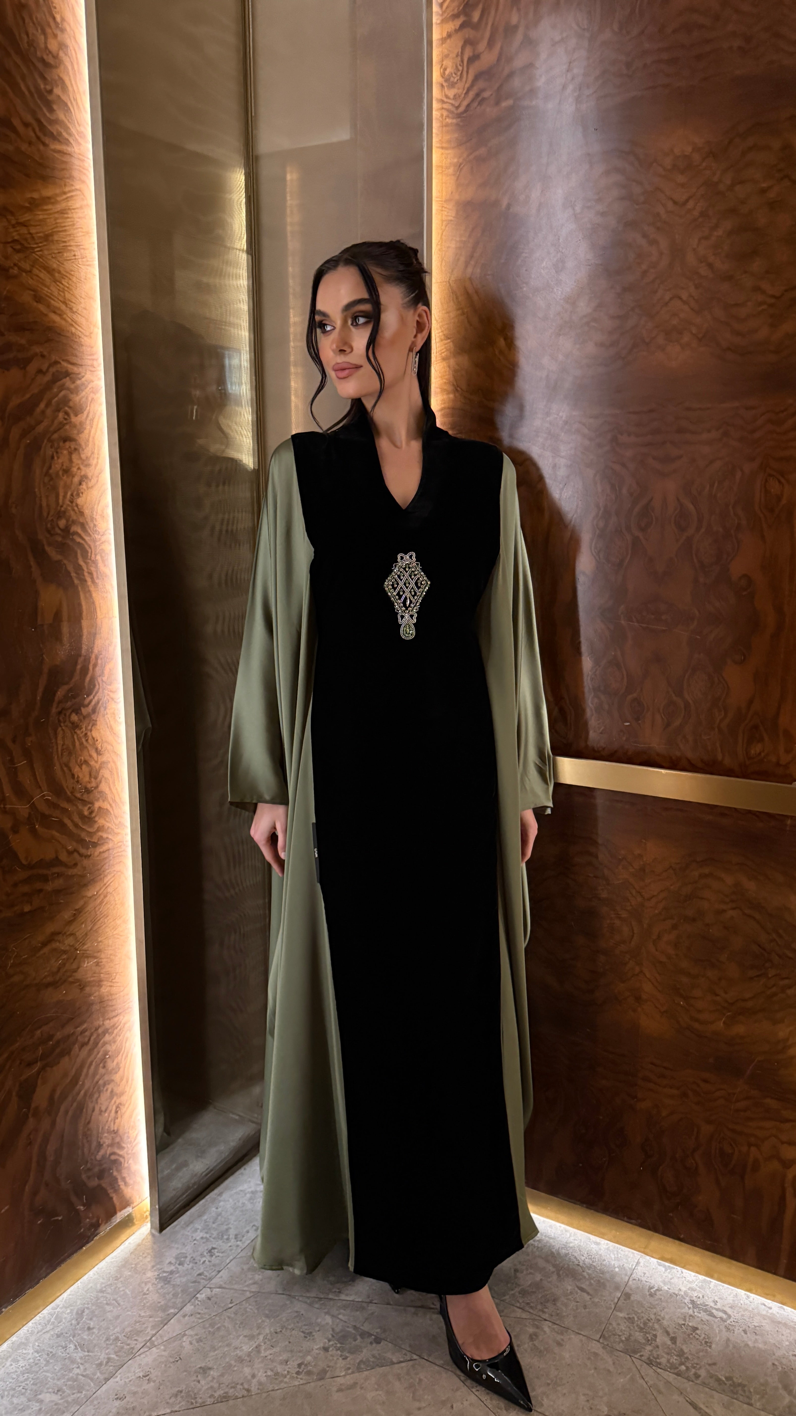 Noir Veil Kaftan