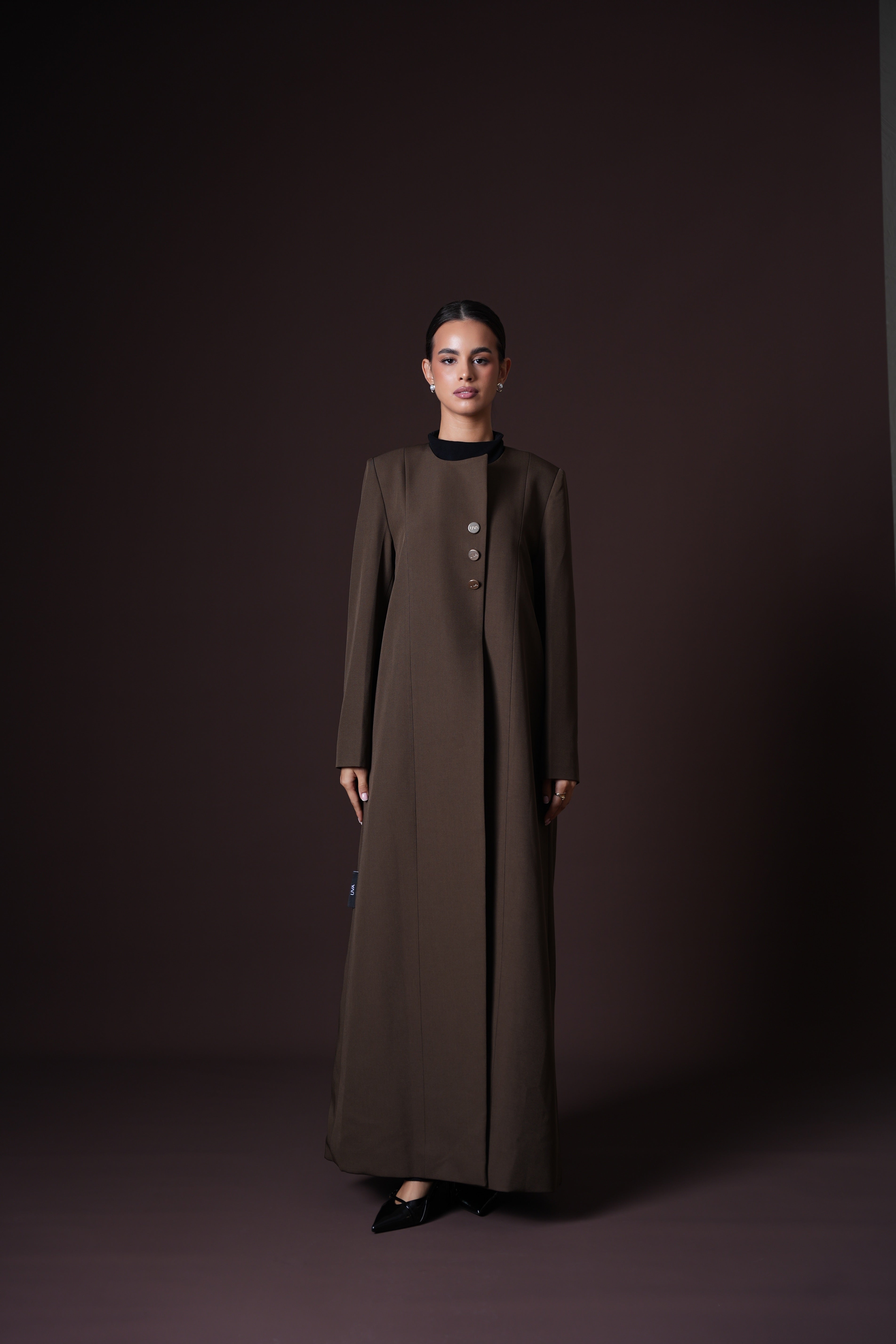Brown Blazer Abaya