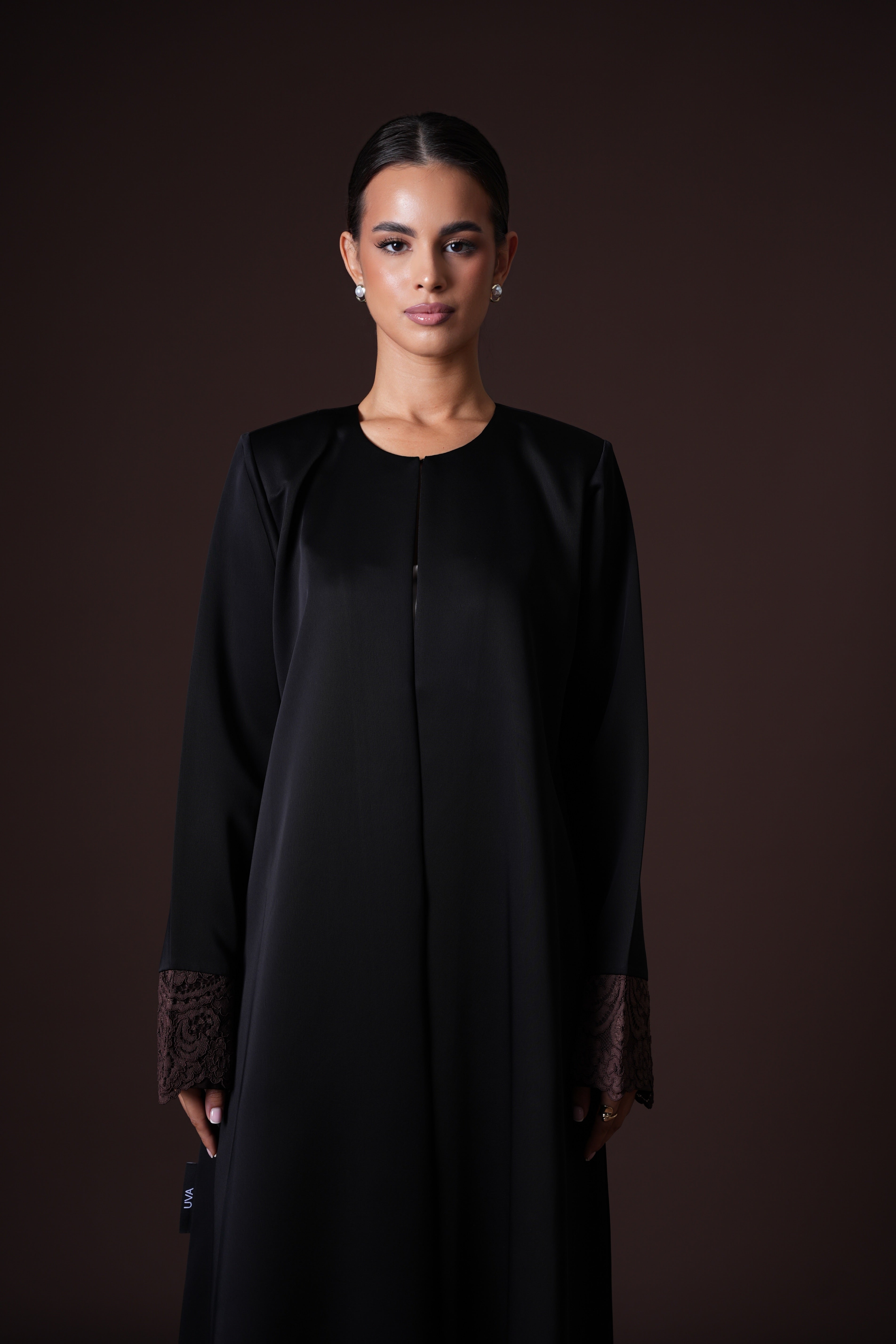 Lace Cufflink Abaya