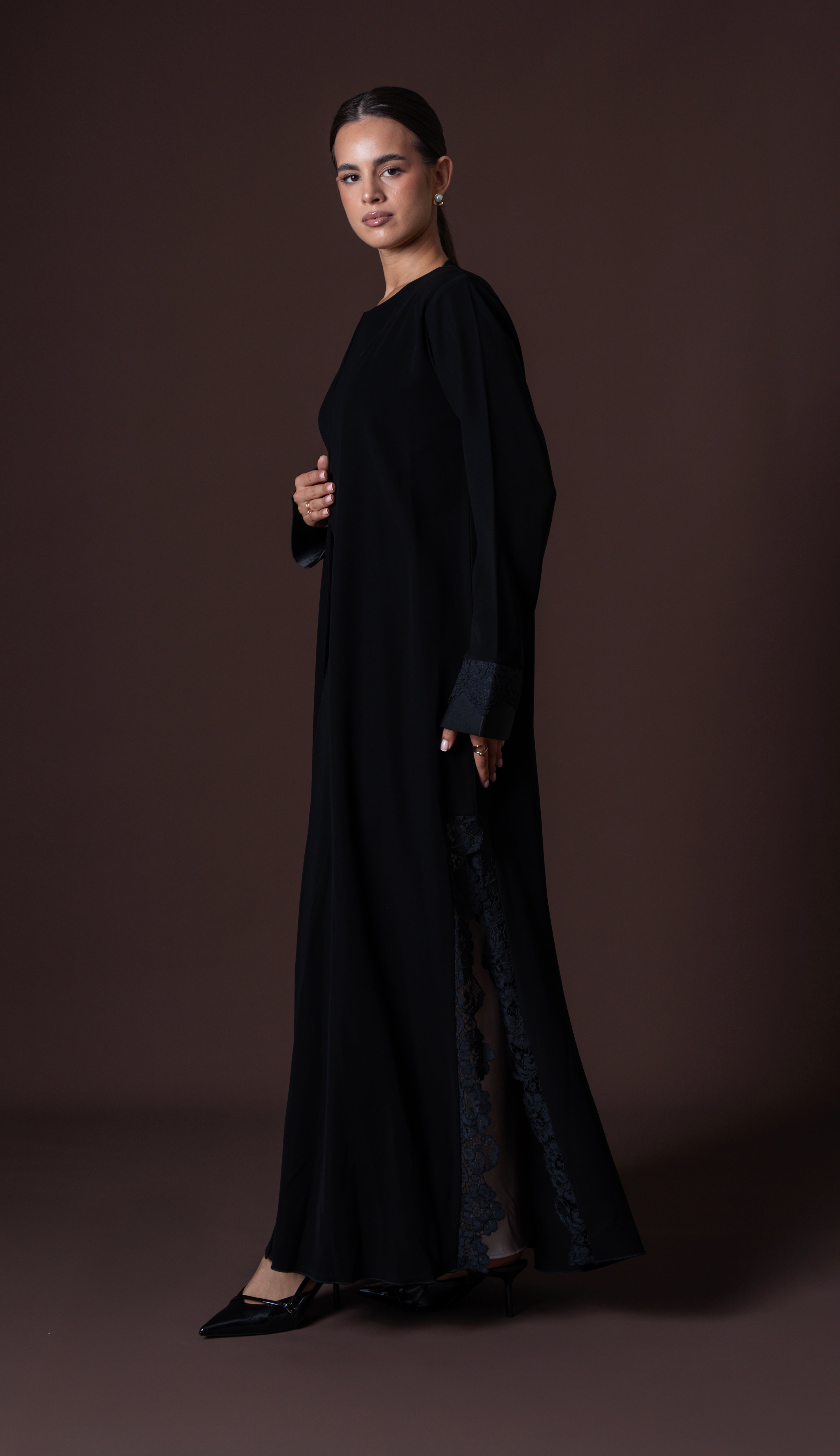 Lace Cuff Abaya
