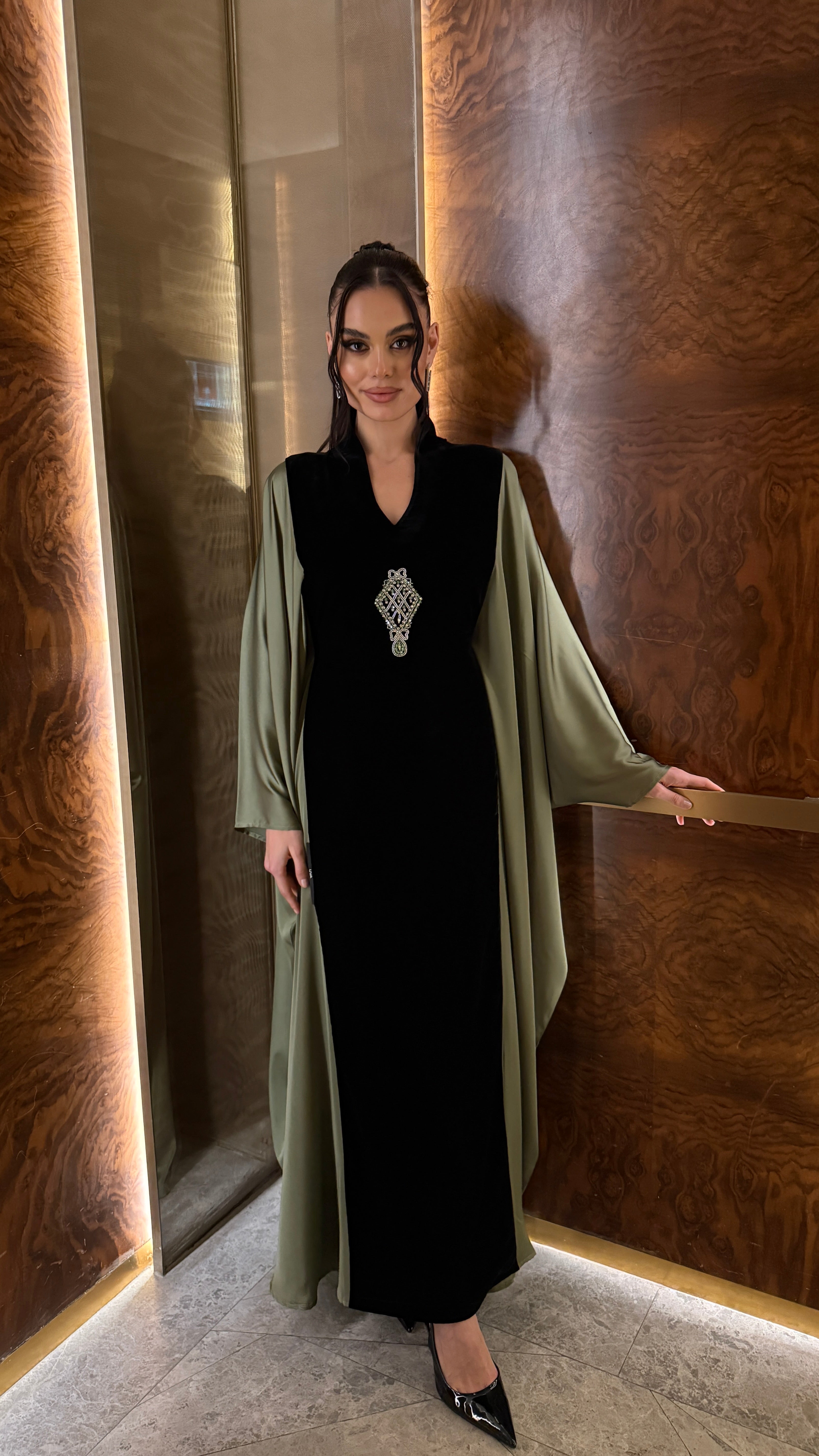 Noir Veil Kaftan