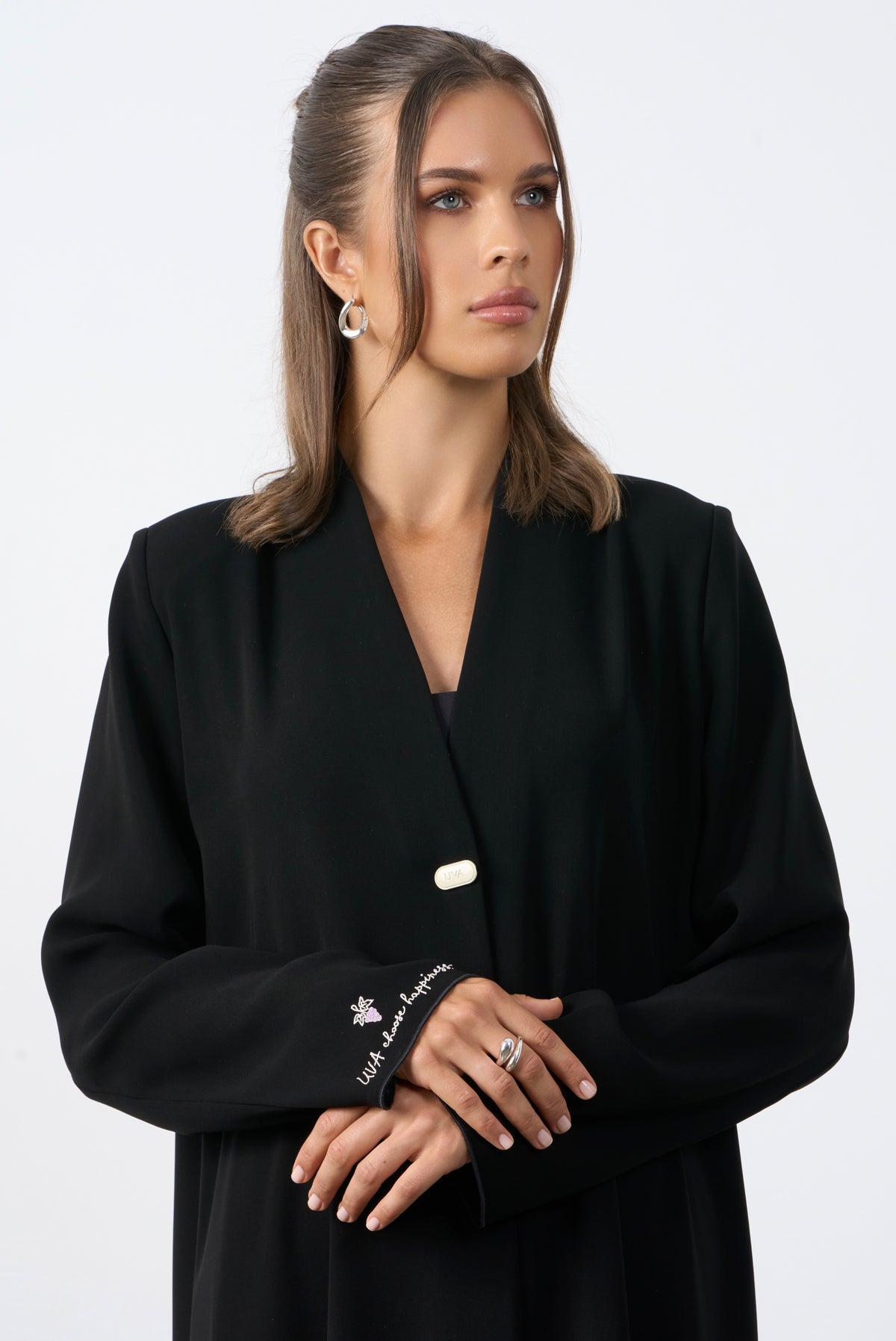 UVA Embroidered Abaya